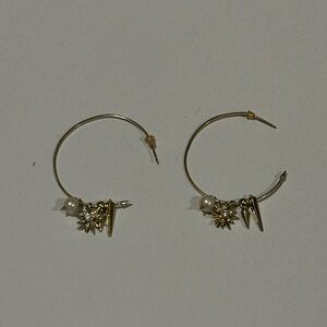Kendra Scott Gold hoop earrings
